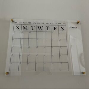 Martha Stewart Clear Calendar with Gold Details